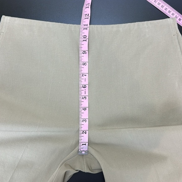 Lysse Olive Amber Crop Pants Pull On Pockets Stretch Twill Smoothing Waist Large - Picture 13 of 16